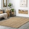 Nuloom Ashli Solid Farmhouse Jute Area Rug 6ft x 9ft CLWA01A-609 - alternate 1